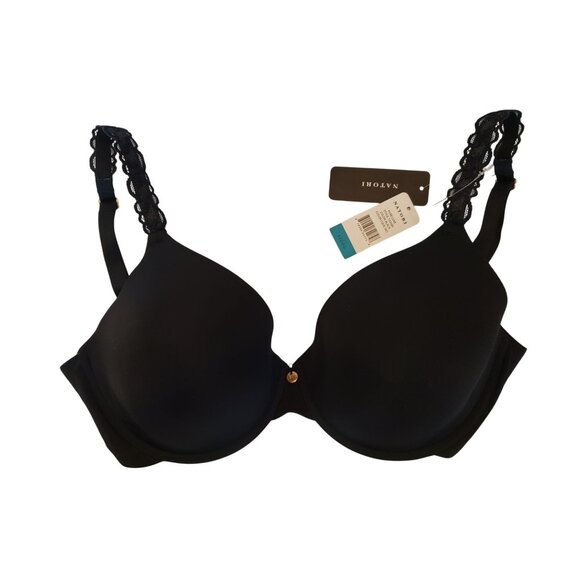 Natori Women's Pure Luxe Contour Underwire Bra #732080 Black Size 32DDD - Picture 3 of 10